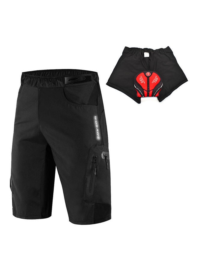WOSAWE - 2-In-1 Cycling Shorts With 3D Padding - Image 1