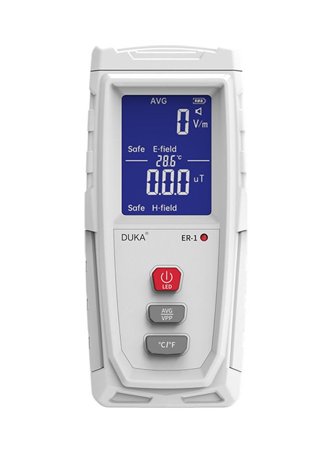 كاشف إشعاع كهرومغناطيسي رقمي ER-1 أبيض - Image 1