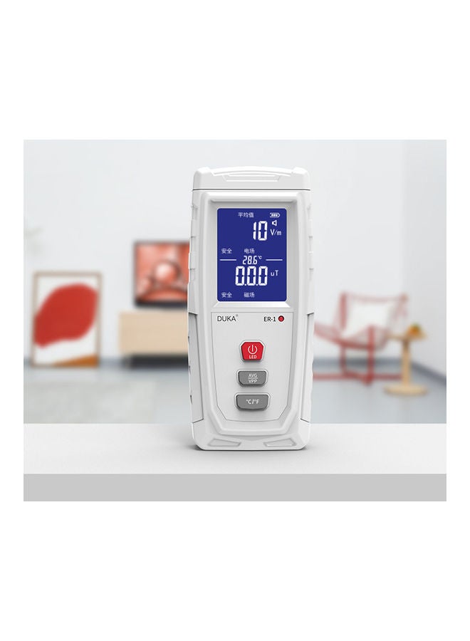 كاشف إشعاع كهرومغناطيسي رقمي ER-1 أبيض - Image 4