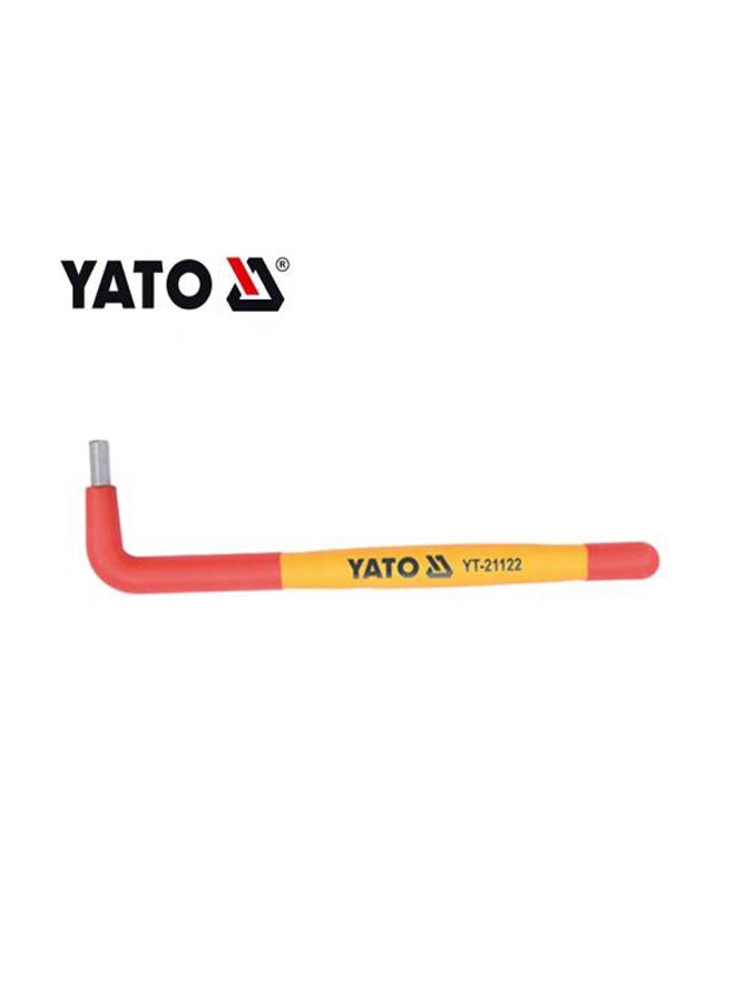 Yato Insulated Hex Keys 6mm VDE-1000V YT-21123 Red/Yellow - Image 3