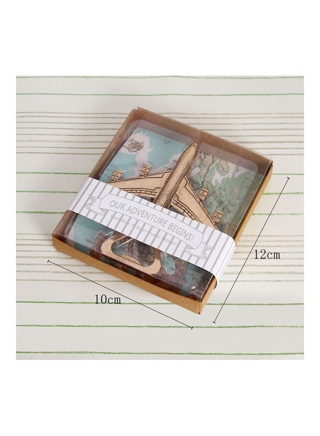 2-Piece Alloy Plane Design Bottle Opener Multicolor  - Image 2