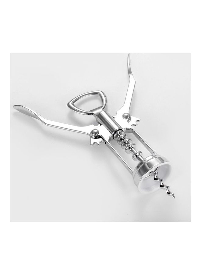 2-Piece Multifunctional Zinc Alloy Bottle Opener Silver  - Image 2