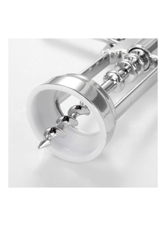 2-Piece Multifunctional Zinc Alloy Bottle Opener Silver  - Image 3