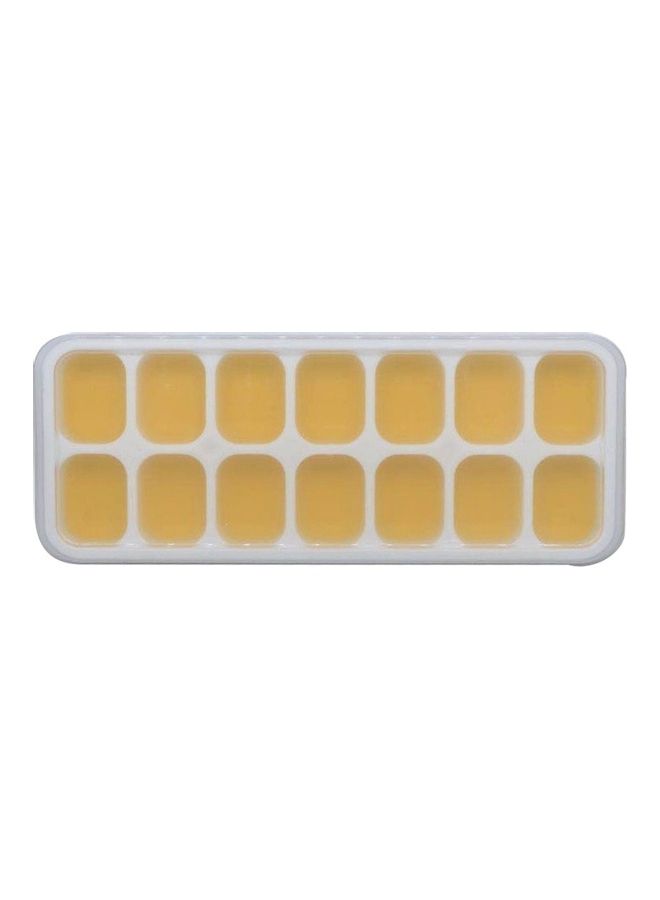 5-Piece 14 Grid Silicone Ice Grid With Lid Yellow - Image 2