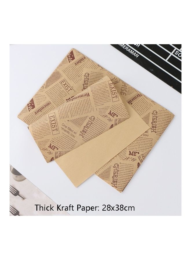 Thick Kraft Cake Greaseproof Baking Paper Multicolour