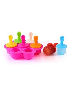 Silicone Mini Ice Cream Ball Lolly Maker Hot Pink