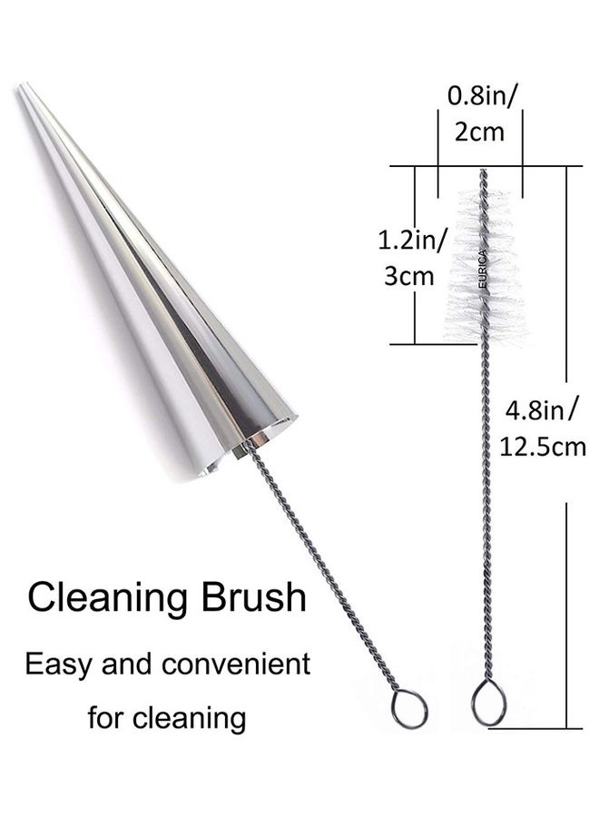 16-Piece Ice Cream Cone And Croissant Crispy Mold Set Silver - Image 4