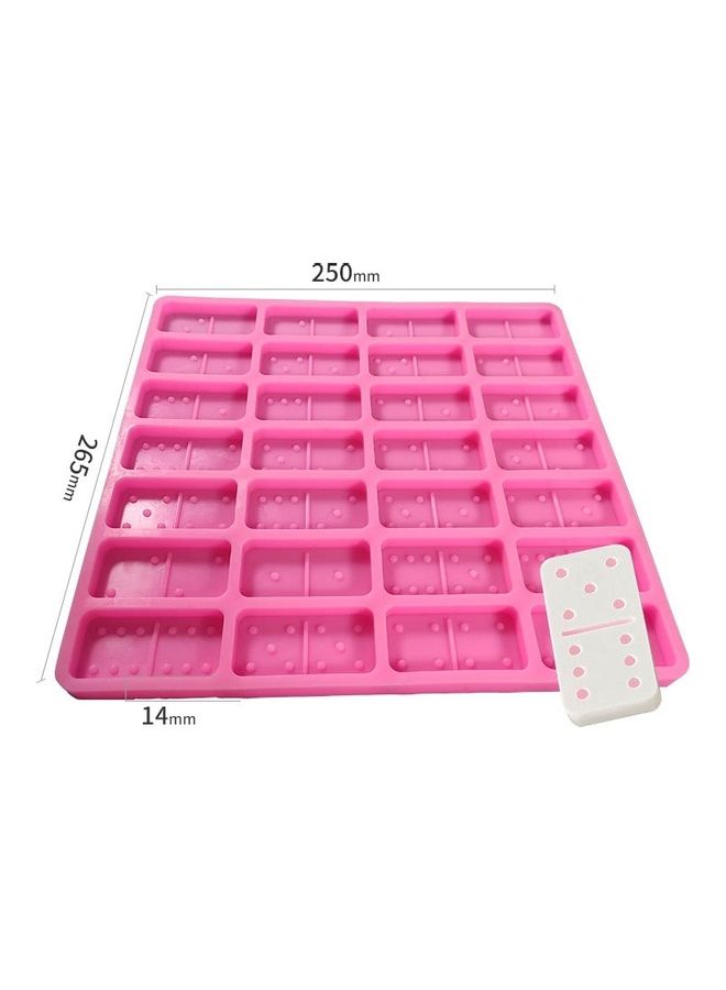 Domino Silicone Mold Fondant Cake Decoration Pink 28x28x3cm - Image 2