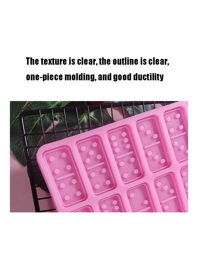 Domino Silicone Mold Fondant Cake Decoration Pink 28x28x3cm - Image 4