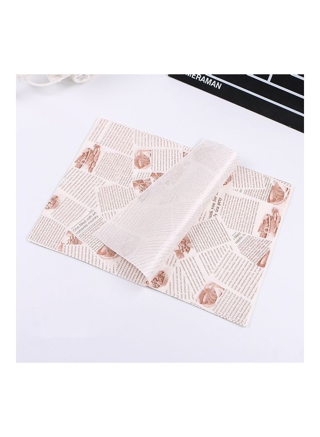 Generic - Classical Newspaper Cake Baking Paper Multicolour - Image 1