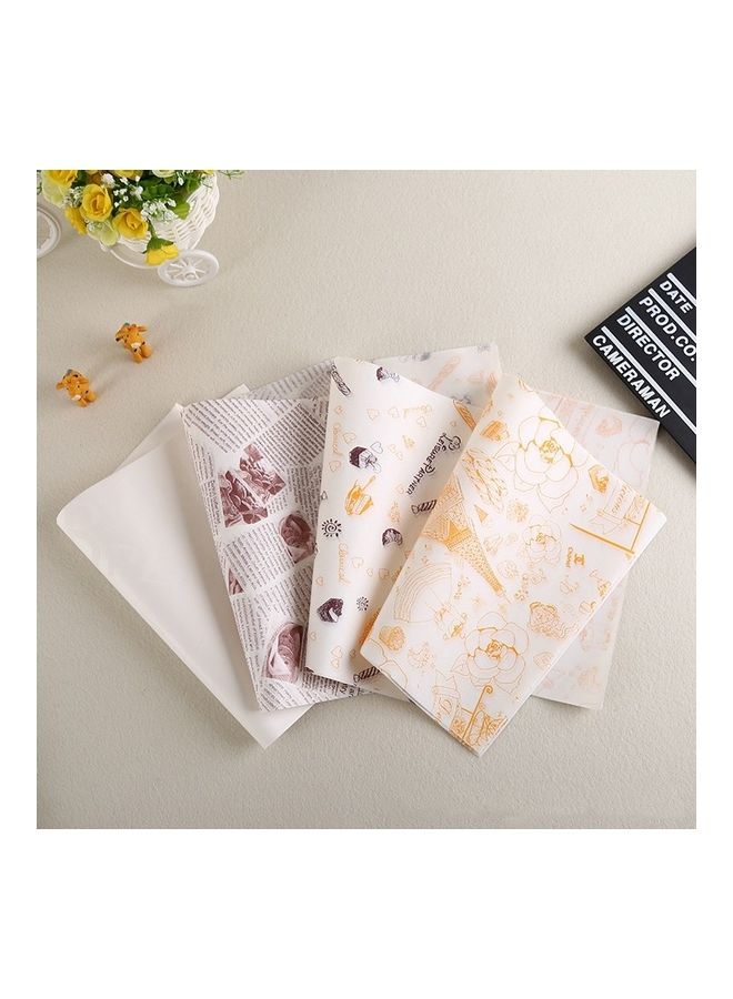 Coffee English Cake Greaseproof Paper Baking Paper Multicolour