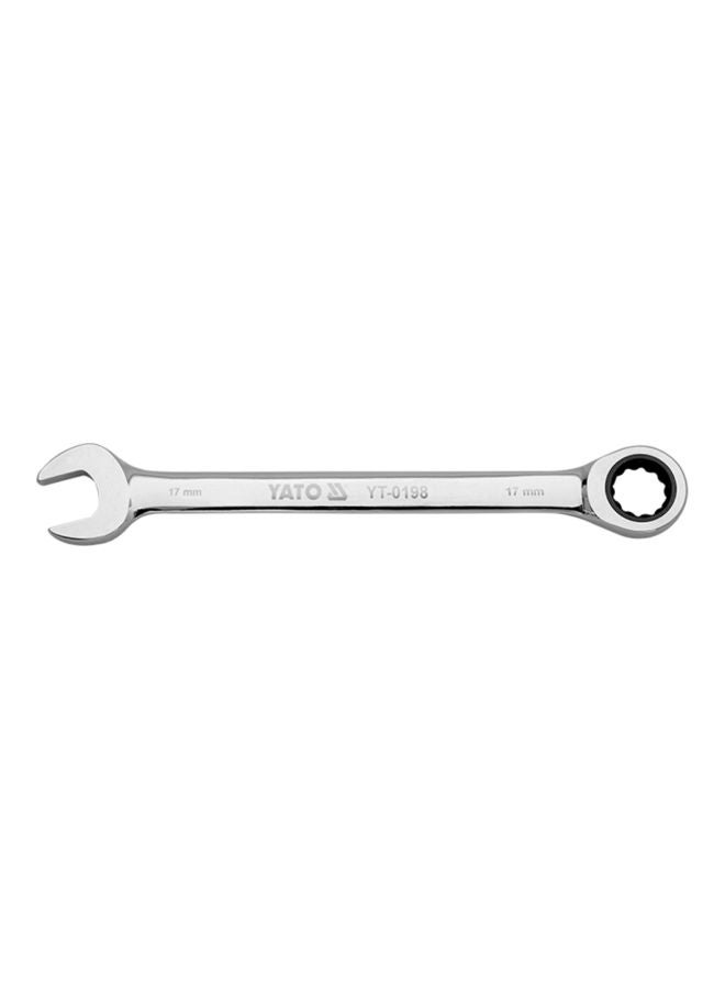Yato Combination Ratchet Wrench 25mm W/Plastic HangerYT-0203 Silver/Black - Image 1