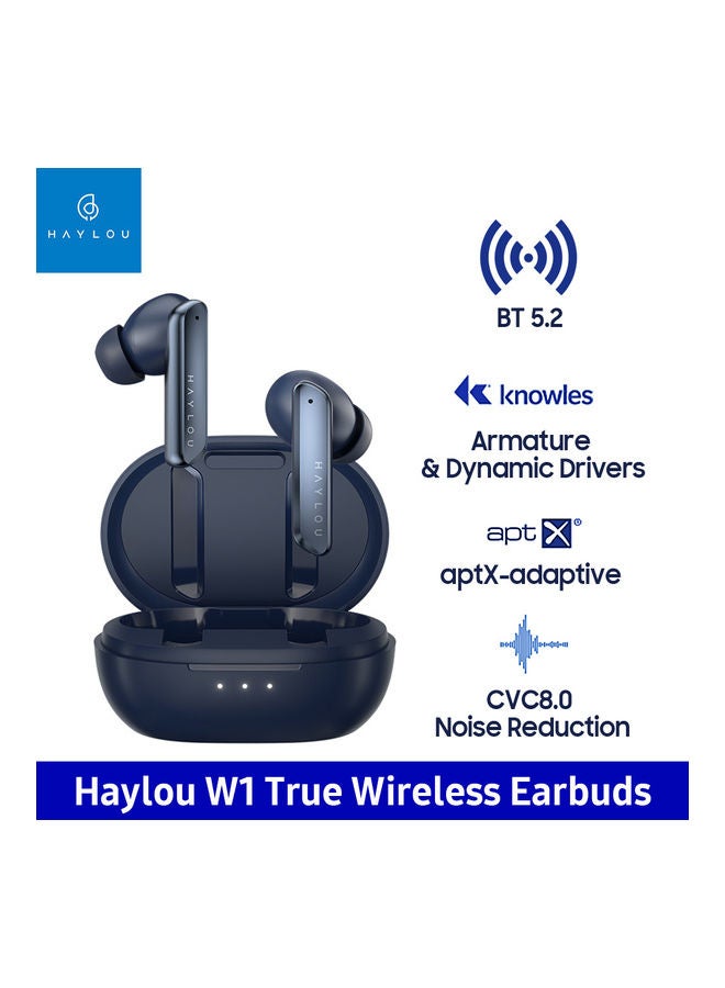 Haylou - W1 TWS In-Ear Earbuds With Charging Case Set blue - Image 1