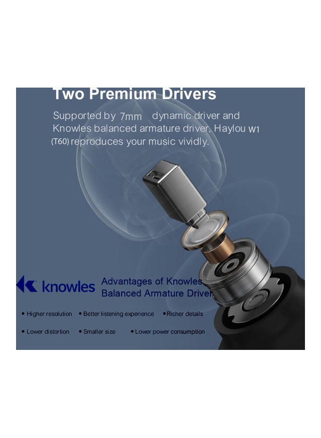 Haylou - W1 TWS In-Ear Earbuds With Charging Case Set blue - Image 1