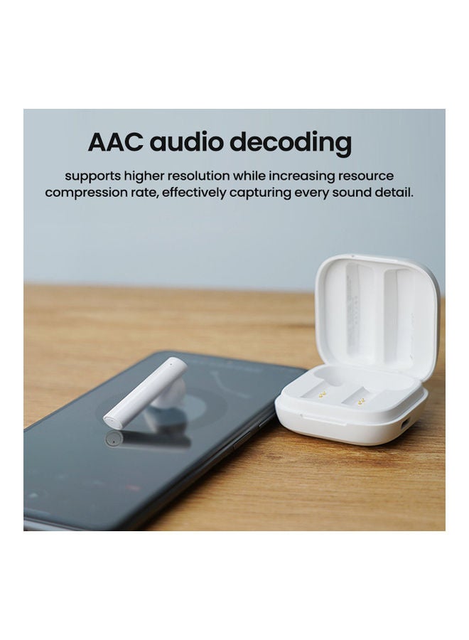 Haylou - GT6 True Wireless In-Ear Earbuds With Charging Case Set White - Image 1