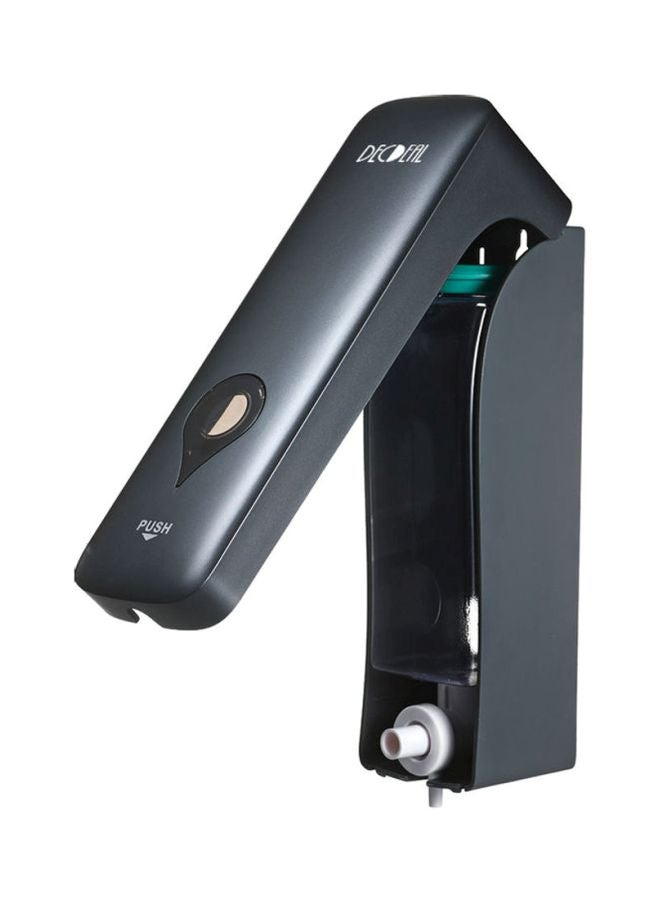 Decdeal Wall Mounted Manual Liquid Soap Dispenser Grey/Black 22.80x7.80xx8.50cm - Image 3