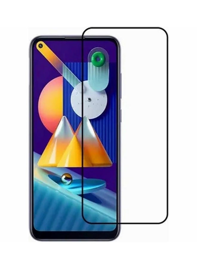 MOCOM 9D Tempered Glass Screen Protector For Samsung Galaxy M11 Black/Clear