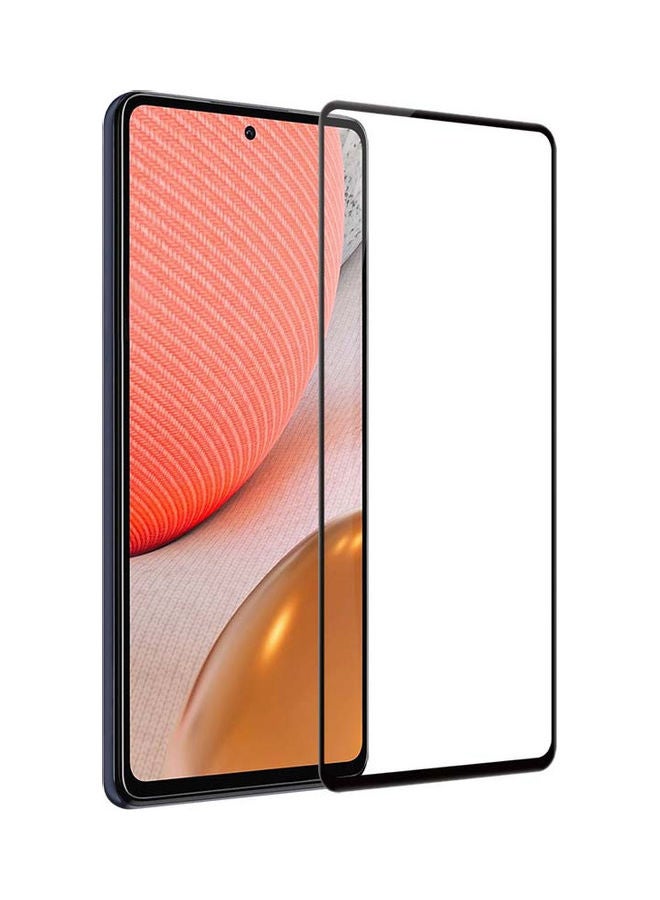 MOCOM 9D Tempered Glass Screen Protector For Samsung Galaxy A72 Black/Clear 