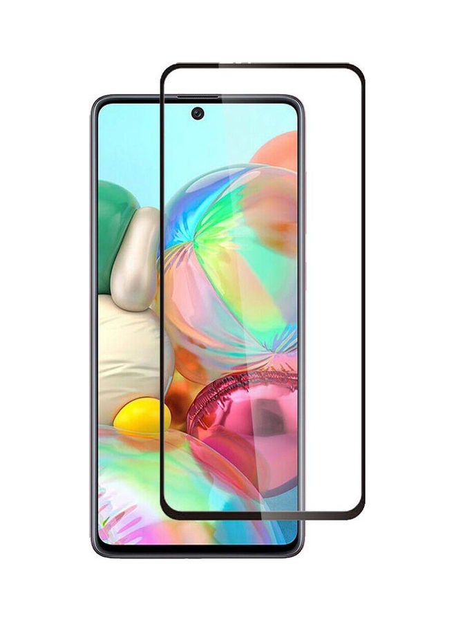 MOCOM 9D Tempered Glass Screen Protector For Samsung Galaxy A51 Black/Clear 