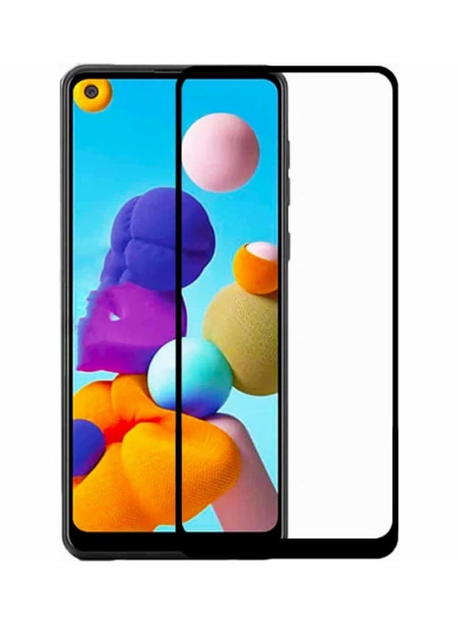 موكوم لاصقة حماية للشاشة من الزجاج المقوى 9D لهاتف سامسونج جالاكسي A21