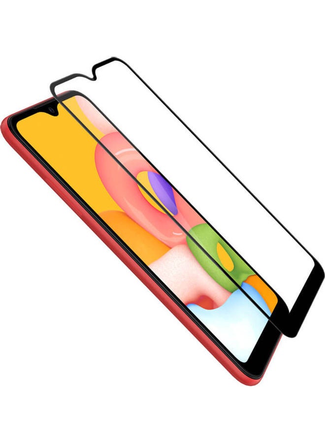MOCOM 9D Tempered Glass Screen Protector For Samsung Galaxy A01 Black/Clear