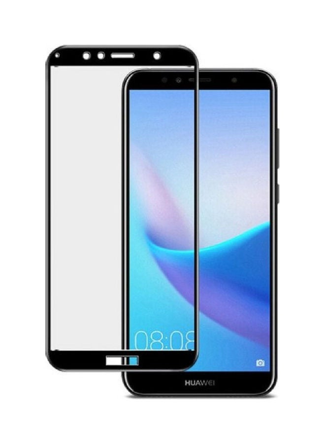 MOCOM 9D Tempered Glass Screen Protector For Huawei Y6 2018 Black/Clear