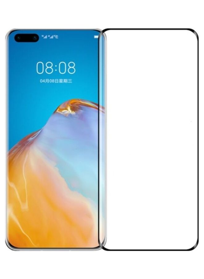 MOCOM 9D Tempered Glass Screen Protector For Huawei P40 Pro Black/Clear