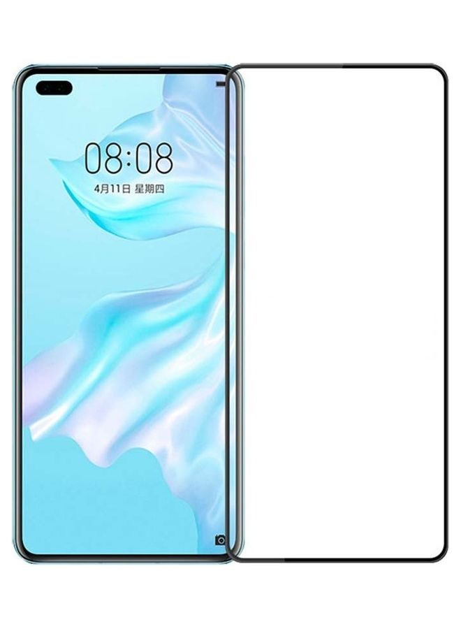 MOCOM 9D Tempered Glass Screen Protector For Huawei P40 Black/Clear