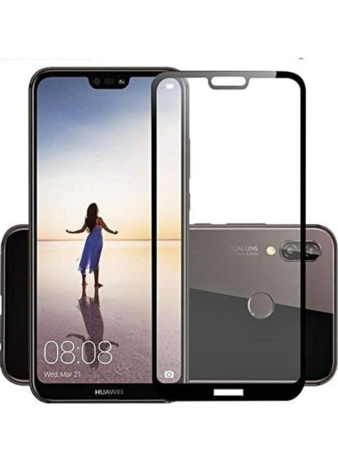 MOCOM 9D Tempered Glass Screen Protector For Huawei Nova 3e Black/Clear
