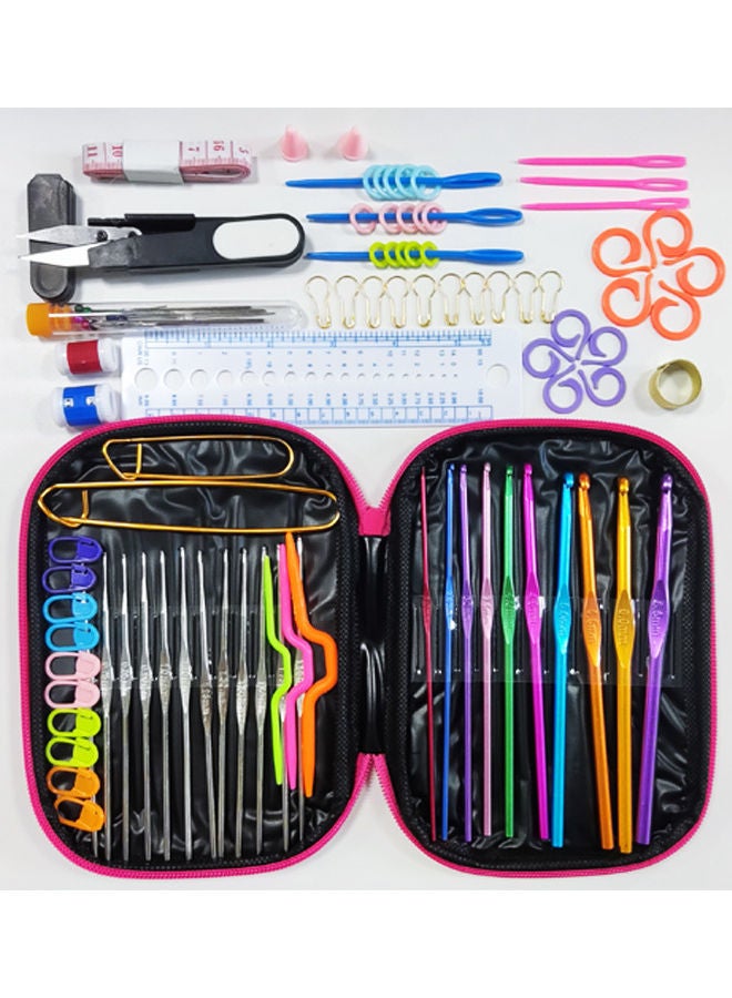 100-Piece Crochet Hooks And Accessories Set Multicolour  - Image 1