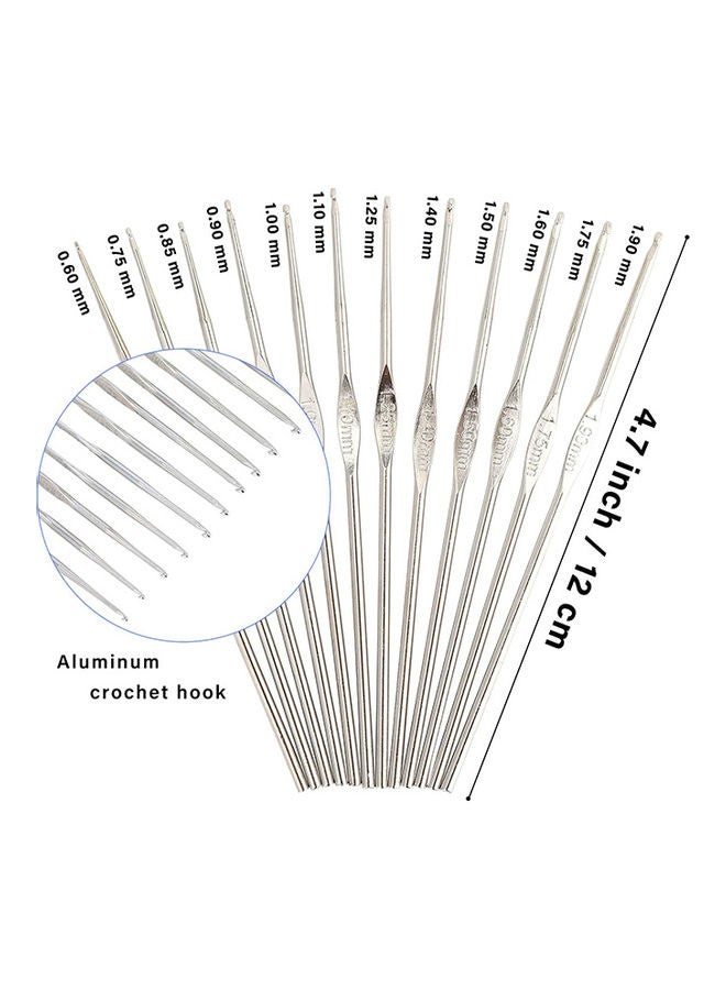100-Piece Crochet Hooks And Accessories Set Multicolour  - Image 3
