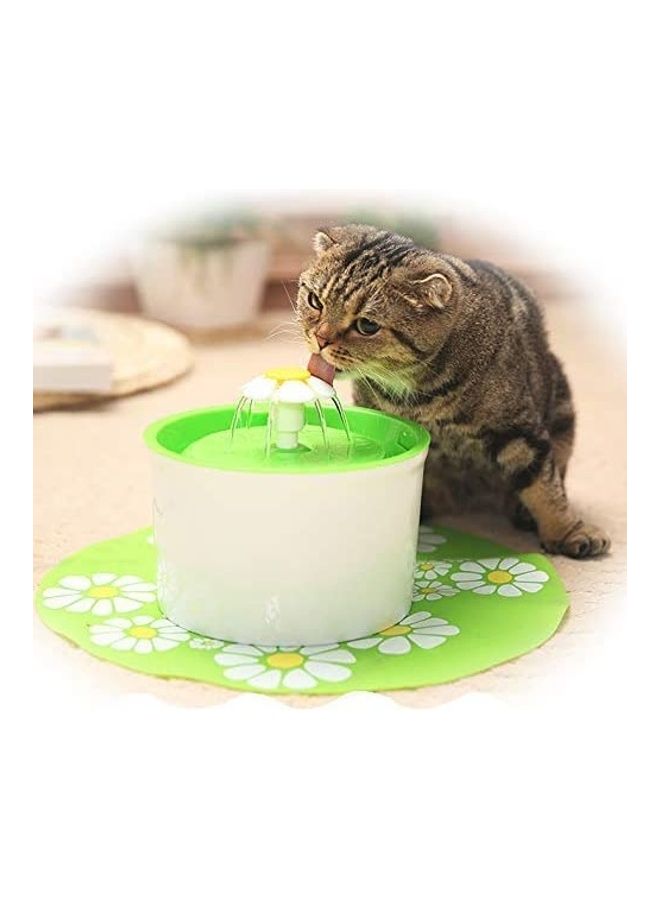 XiuWoo Automatic Pet Drinking Water Fountain White/Green - Image 2