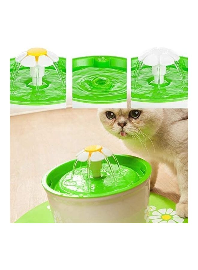 XiuWoo Automatic Pet Drinking Water Fountain White/Green - Image 3