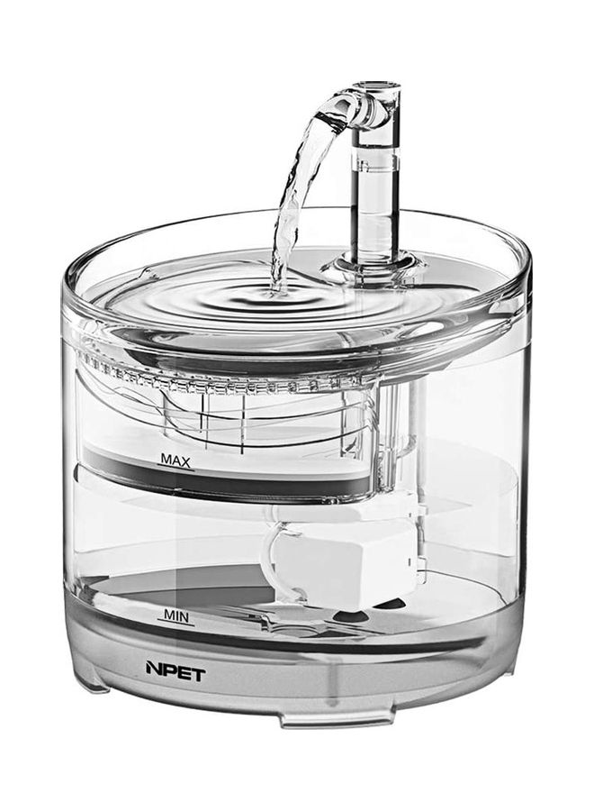 XiuWoo Automatic Pet Drinking Water Fountain Clear - Image 1