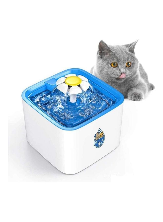 XiuWoo Automatic Pet Water Fountain White/Blue - Image 1