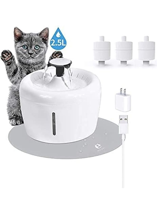 XiuWoo Automatic Pet Drinking Water Fountain White  - Image 2