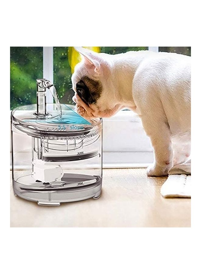 XiuWoo Automatic Pet Drinking Water Fountain Clear - Image 1