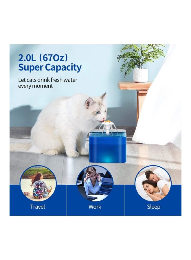 XiuWoo - Automatic Pet Drinking Water Fountain Blue - Image 1