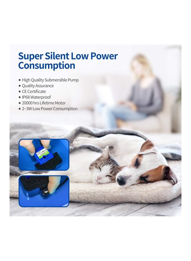 XiuWoo - Automatic Pet Drinking Water Fountain Blue - Image 1