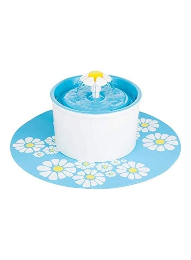 شو وو نافورة آلية لشرب الماء للحيوانات الأليفة أبيض/أزرق - Image 1