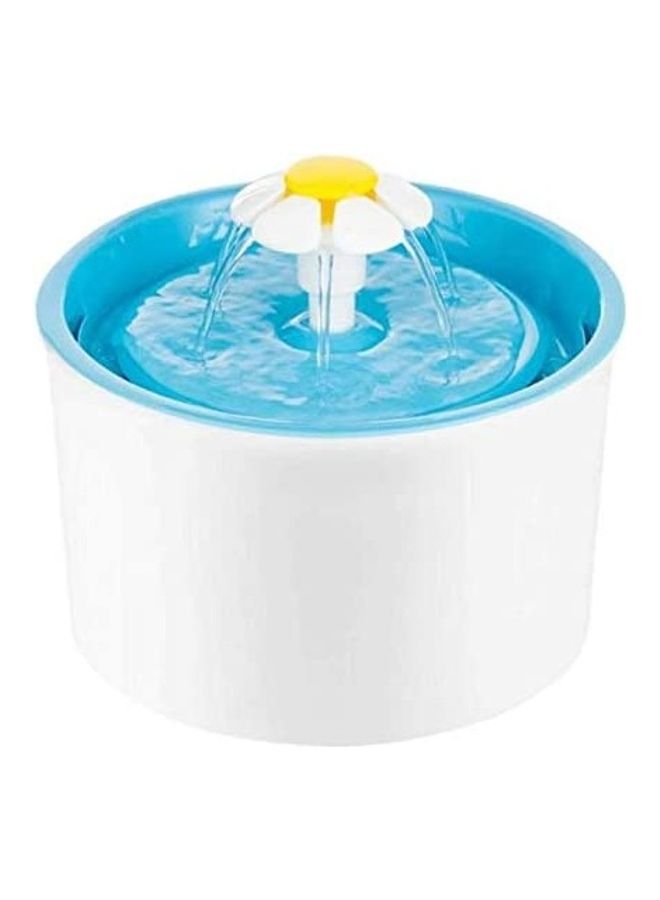 شو وو نافورة آلية لشرب الماء للحيوانات الأليفة أبيض/أزرق - Image 2