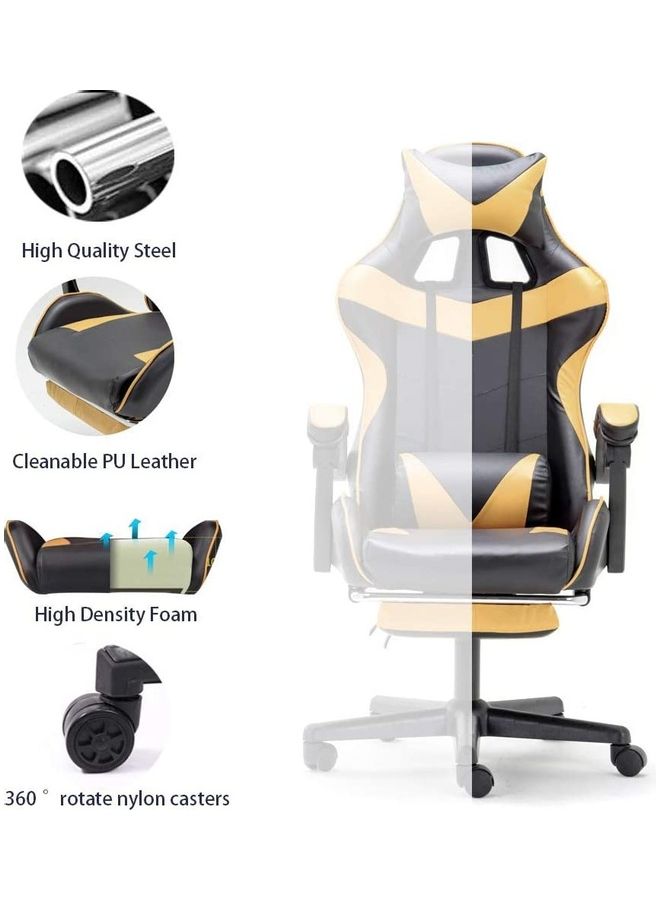 Cool Baby - Ergonomically Designed Super Comfort High Back Gaming Chair With Headrest Pillow, Lumbar Cushion And Retractable Footrest - Image 1