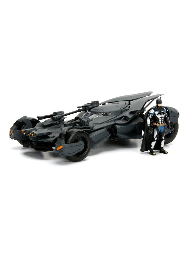 JADA Toys Batman Justice League Batmobile Die-Cast, Toys for Kids and Adults – 1:24 Scale, Black 11.43cm - Image 2