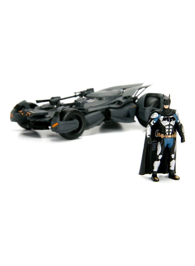 JADA Toys Batman Justice League Batmobile Die-Cast, Toys for Kids and Adults – 1:24 Scale, Black 11.43cm - Image 3