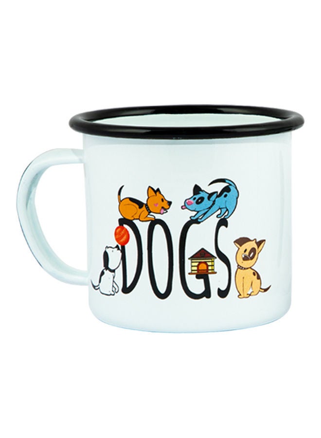 Biggdesign Pack of 2 Dogs Enamel Mugs Set Multicolour 2 x 100ml  - Image 5