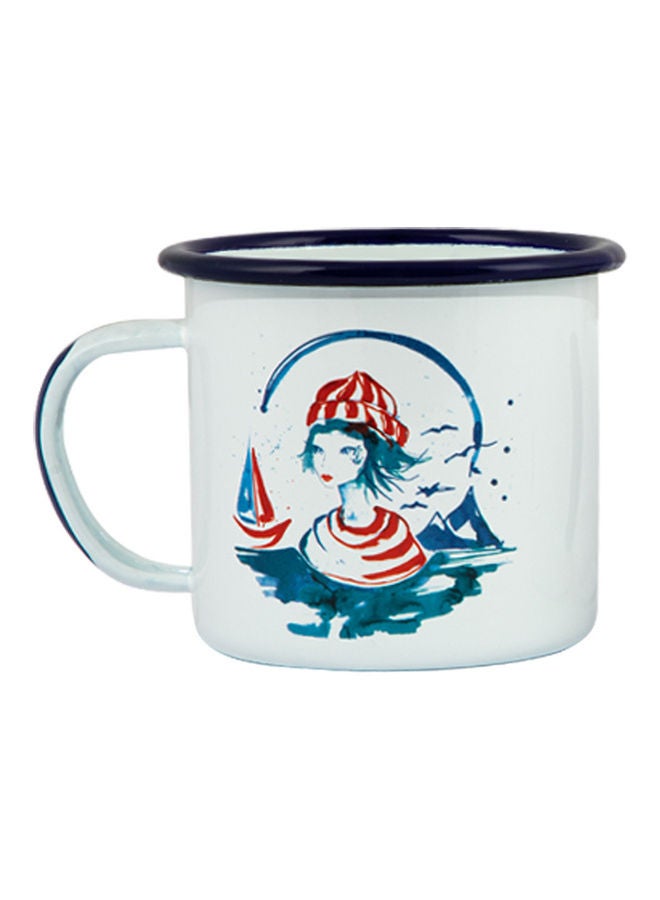 Biggdesign Pack of 2 Sailor Girl and Anchor Enamel Mugs Set Multicolour 2 x 100ml  - Image 4