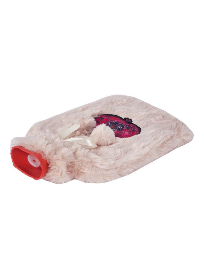 Pomegranate Hot Water Bag With Soft Plush Cover For Pain Relief Beige/Red/Pink 2Liters - v1623051453/N48014456A_2