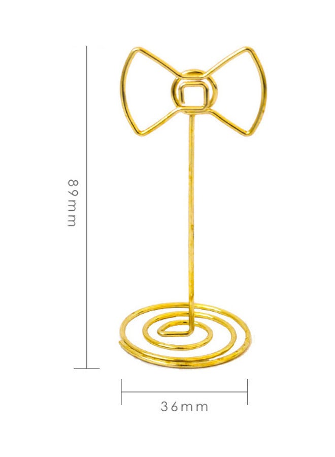 Generic Creative Desktop Card Holder Golden 