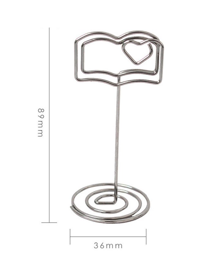 Generic Creative Desktop Card Holder Silver 