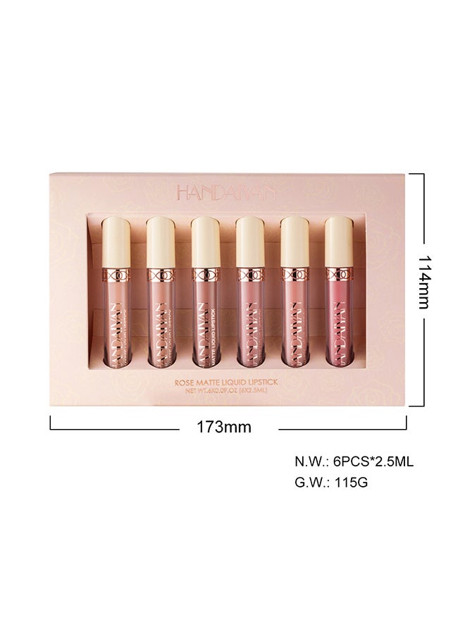 6-Piece Liquid Lipstick Set Nude Matte - v1623052642/N45193045A_4